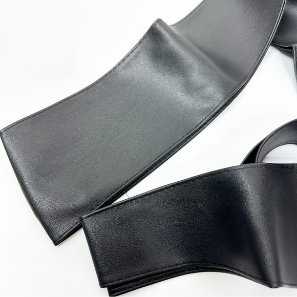 2/$30 Obi Belt Wide Wrap Around Waist Boho Gypsy Self Tie Black Cinched Corset - Picture 7 of 10